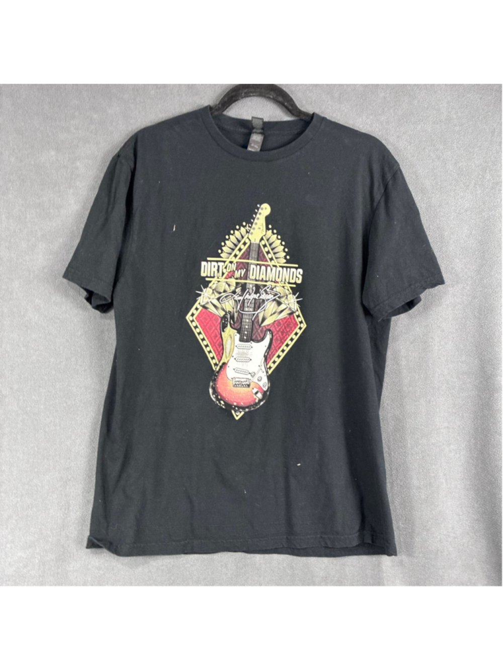 Men's Kenny Wayne Shepherd Band Graphic T-Shirt Black Red Size L